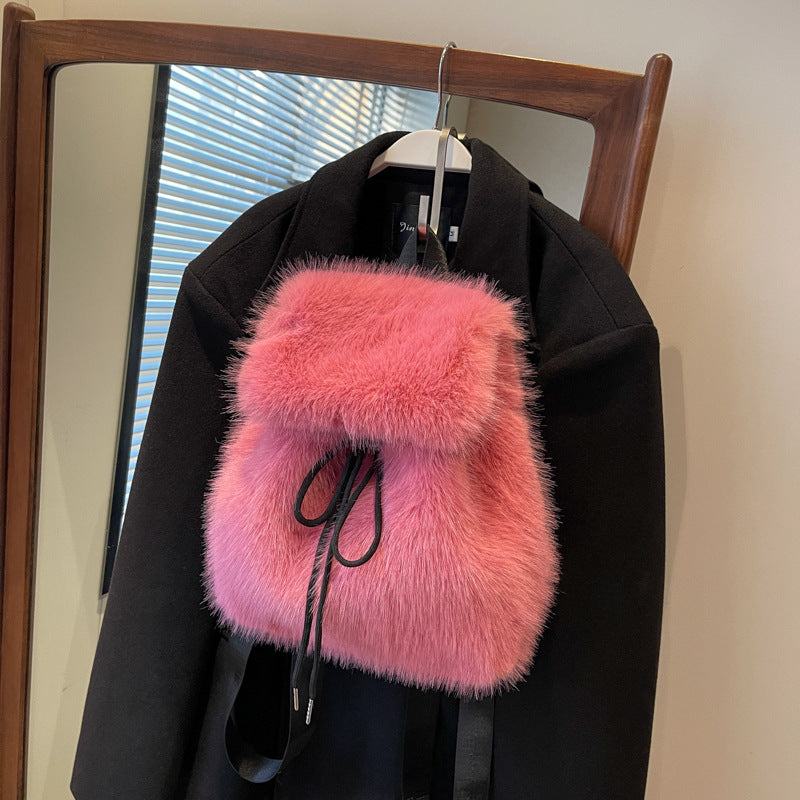 Wholesale Autumn and Winter Plush Backpacks